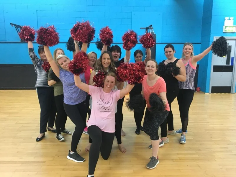 Cheerleading hen party dance class theme