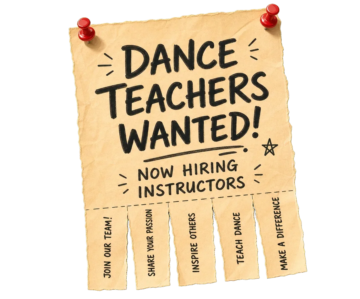 Dance teachers wanted poster — now hiring instructors in Brighton