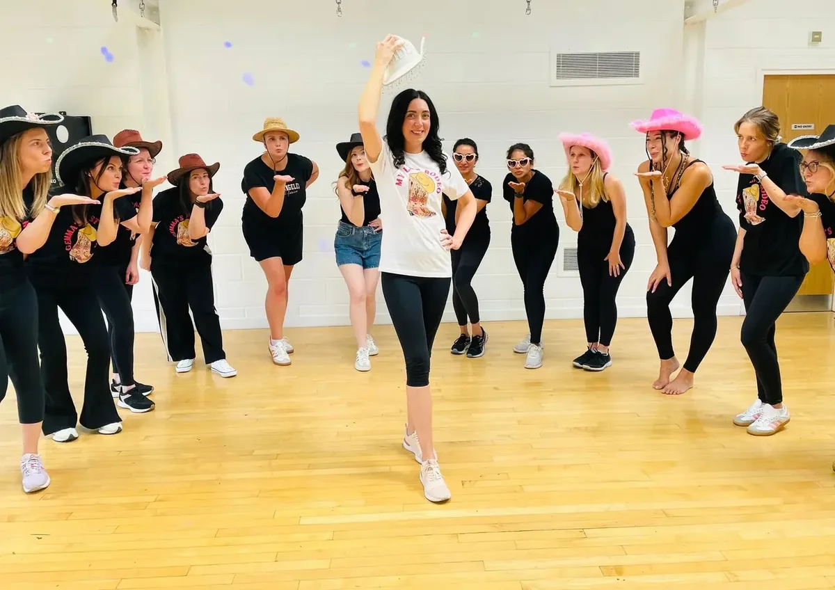 Line Dancing hen party dance class theme